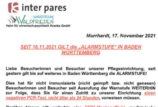 News_Warnstufe 17.11.2021